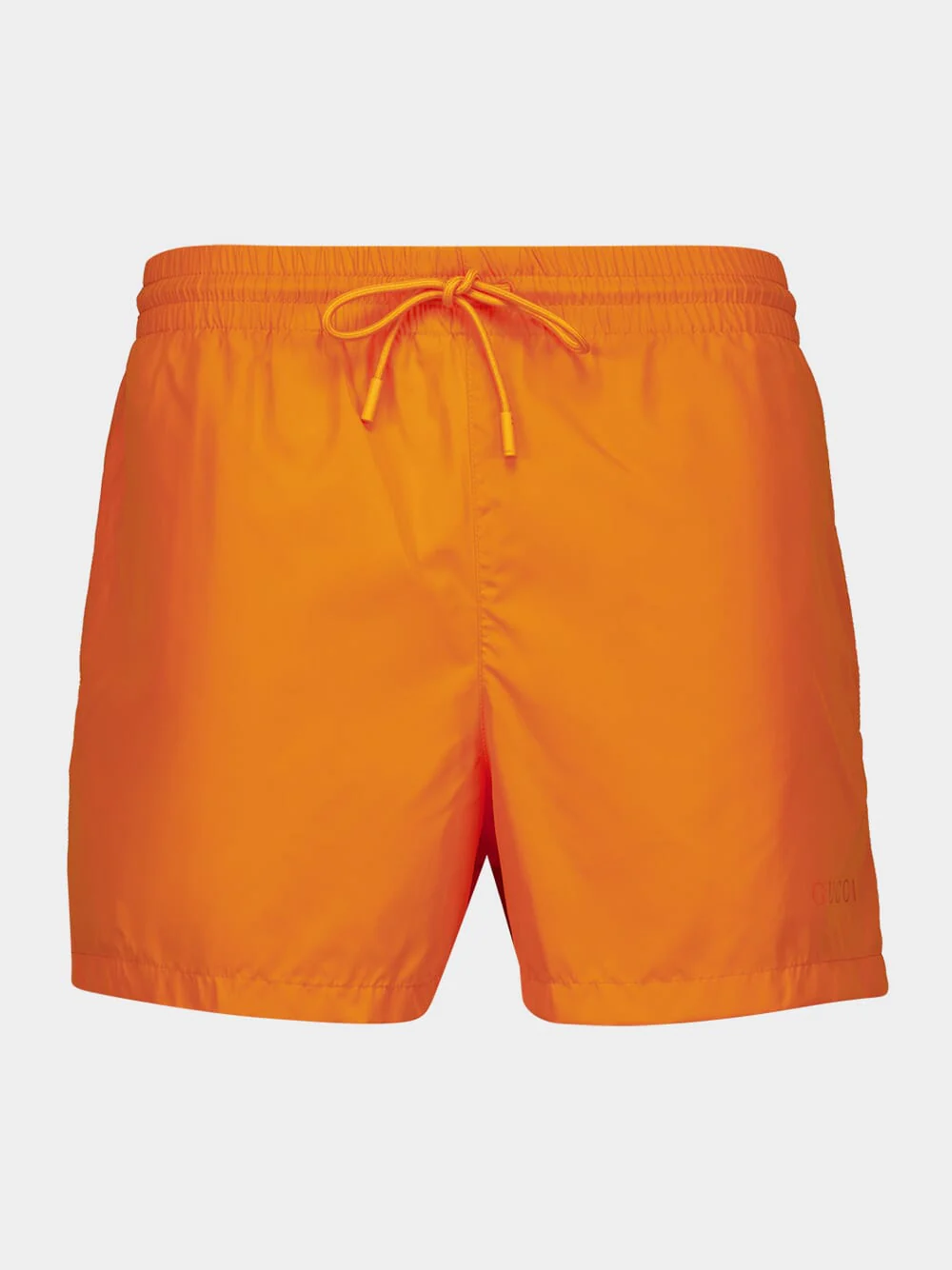 Bright Orange Technical Poplin Swim Shorts