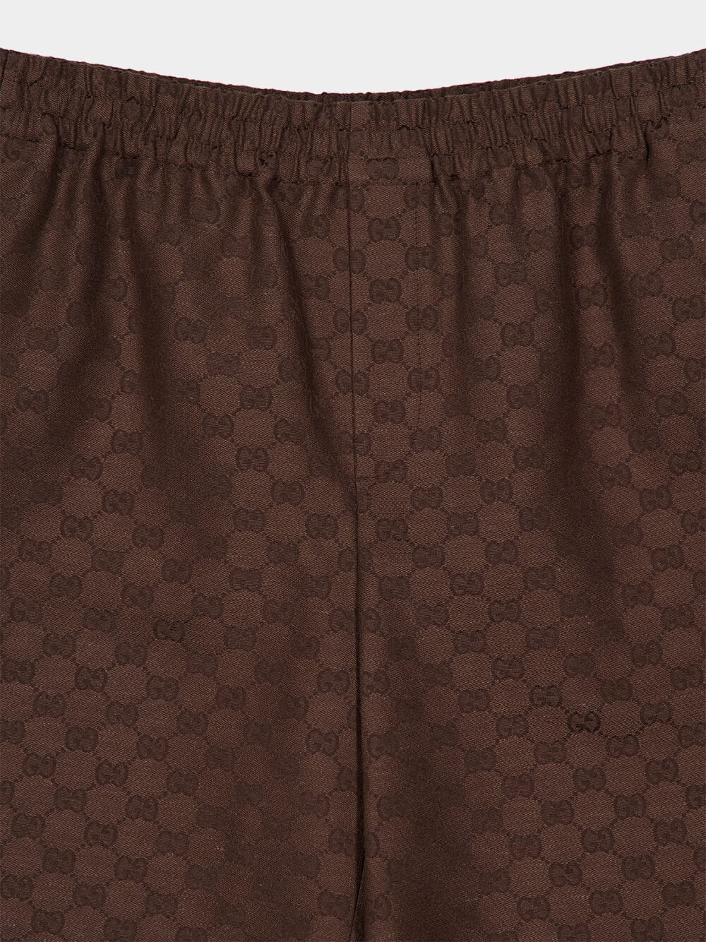 Brown GG Canvas Linen Blend Shorts - Image 3