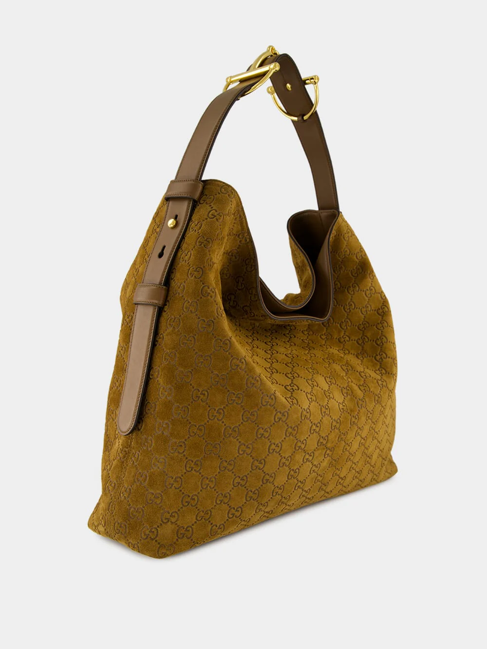 Brown GG Leather Shoulder Bag - Image 2