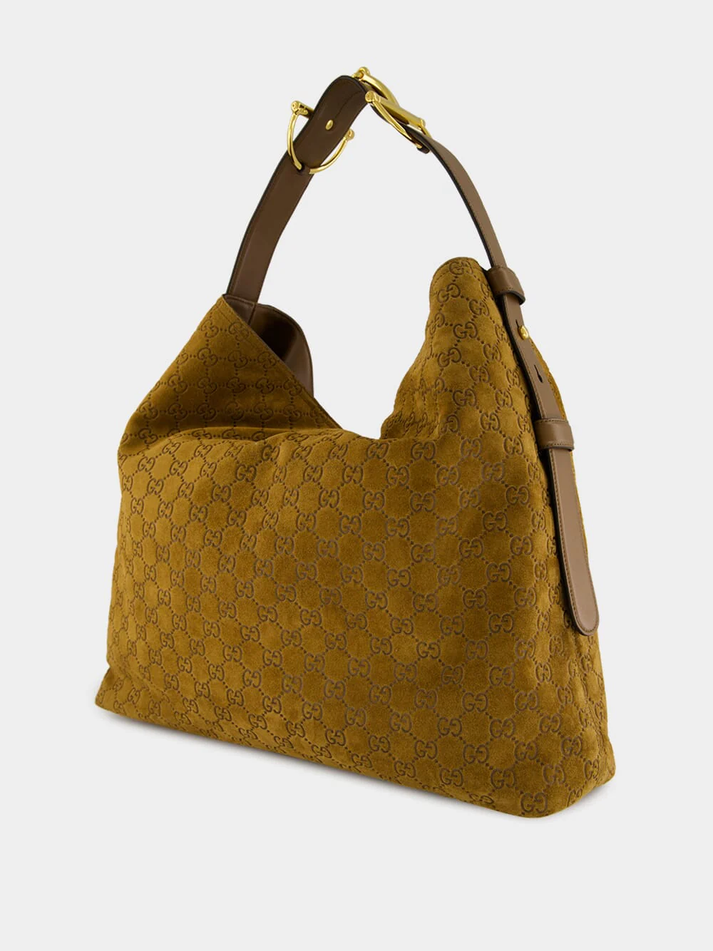 Brown GG Leather Shoulder Bag - Image 4