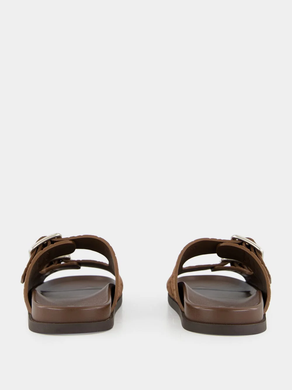 Brown GG Suede Sandals - Image 5