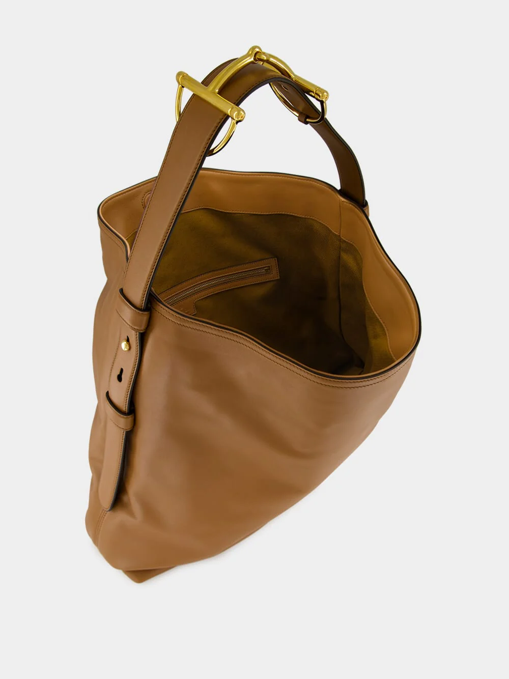 Brown Leather Large Tote Bag - Image 5