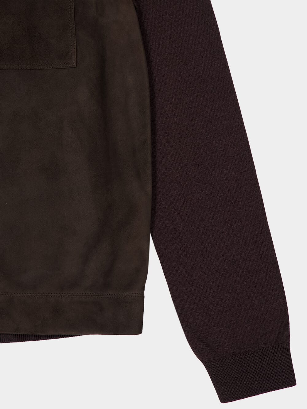 Brown Suede Buttoned Jacket - Image 4