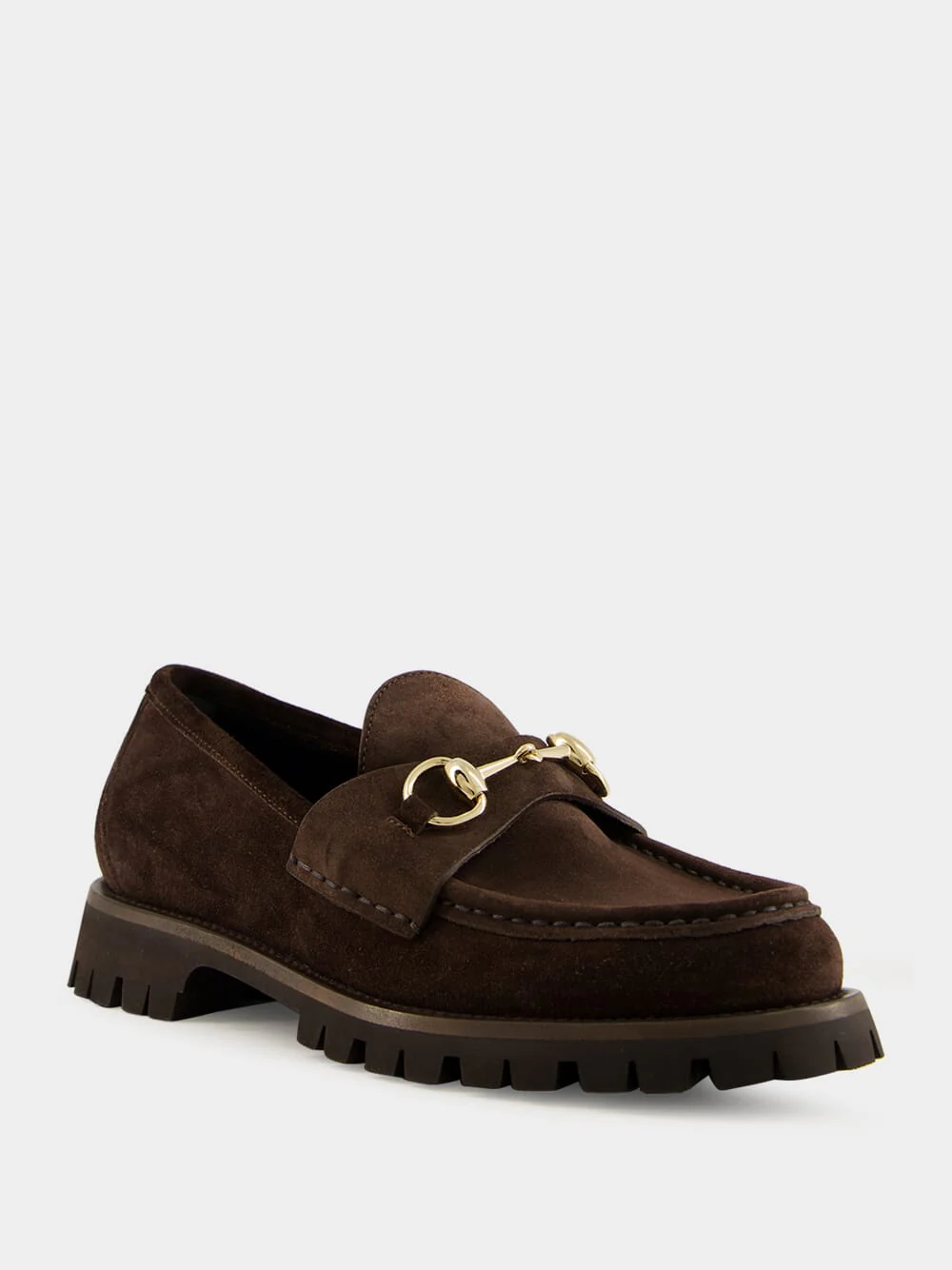 Brown Sylke Leather Moccasins - Image 2