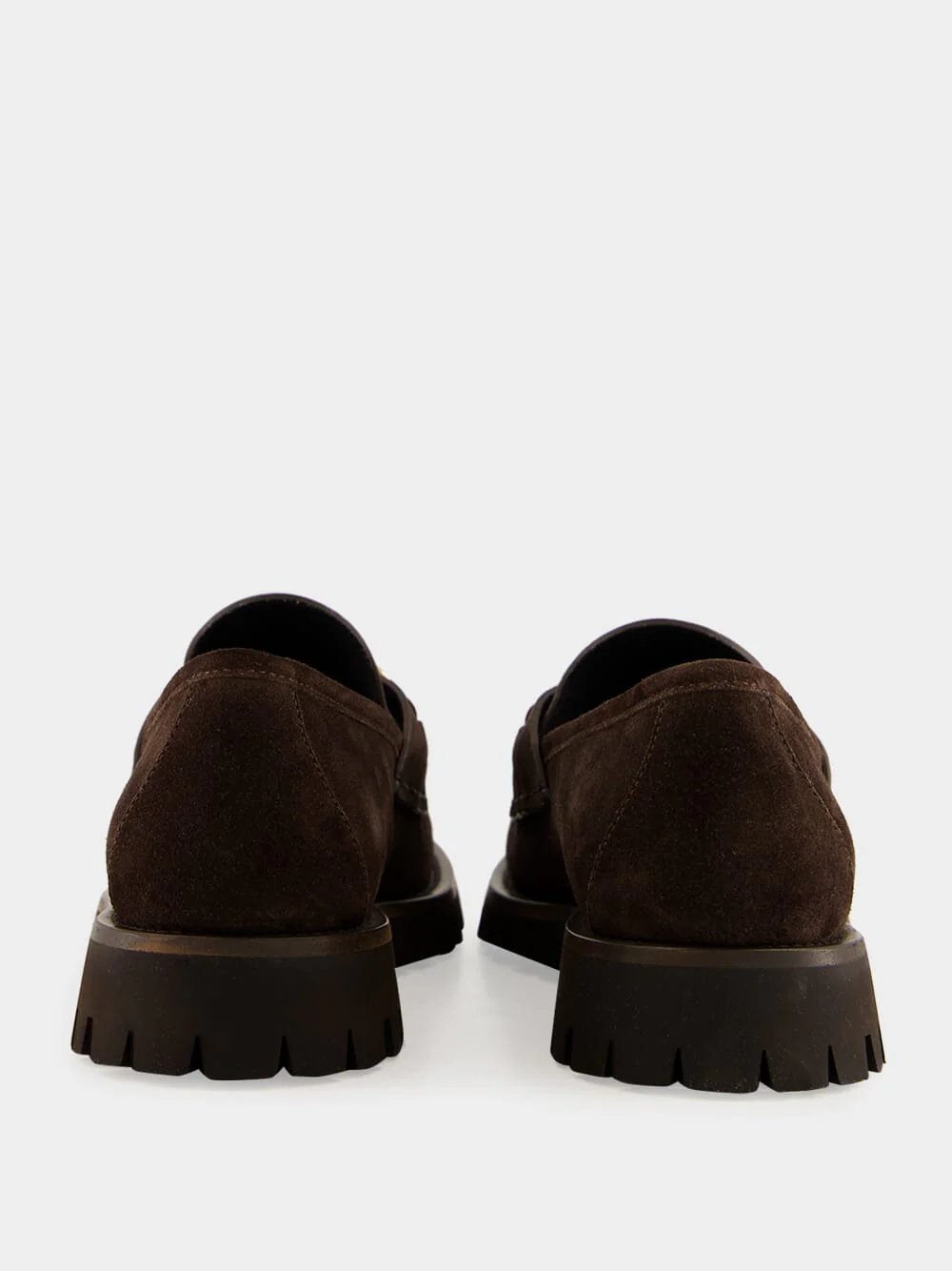 Brown Sylke Leather Moccasins - Image 5