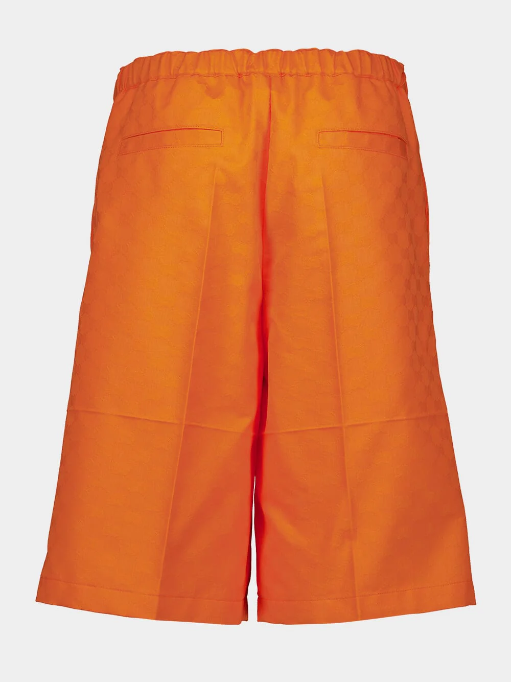 Orange Midi GG Canvas Shorts - Image 2