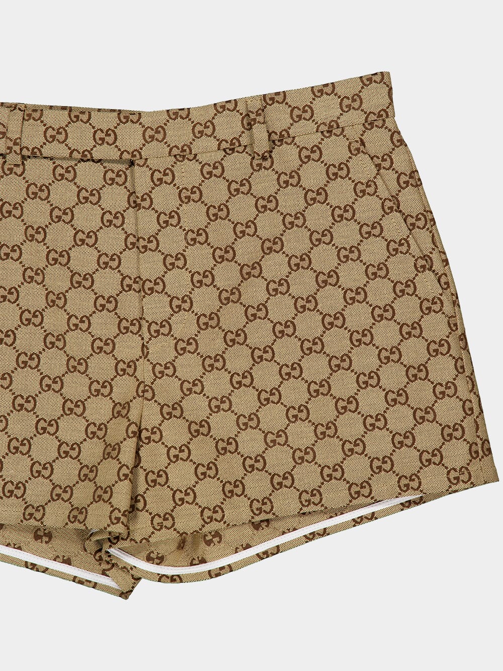 Camel and Ebony GG Canvas Shorts - Image 3