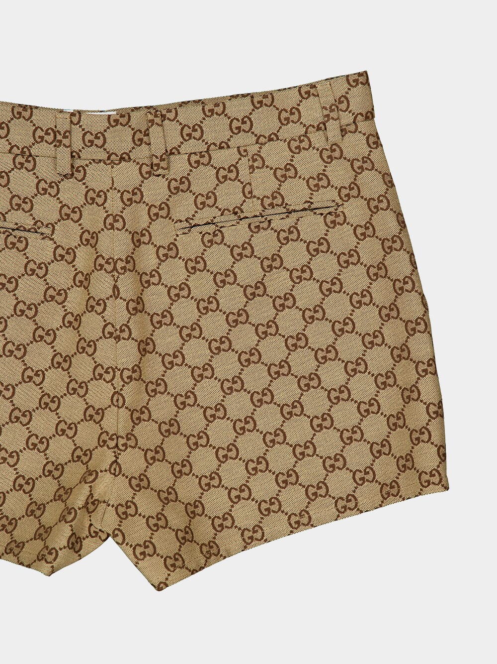 Camel and Ebony GG Canvas Shorts - Image 4