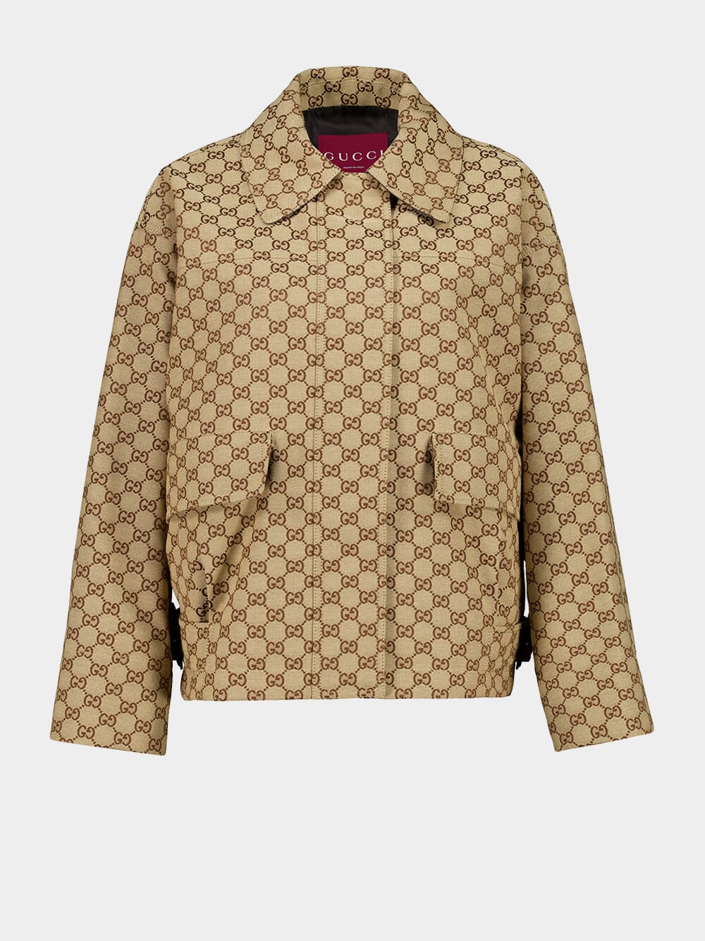 Camel and Ebony GG Cotton Jacket