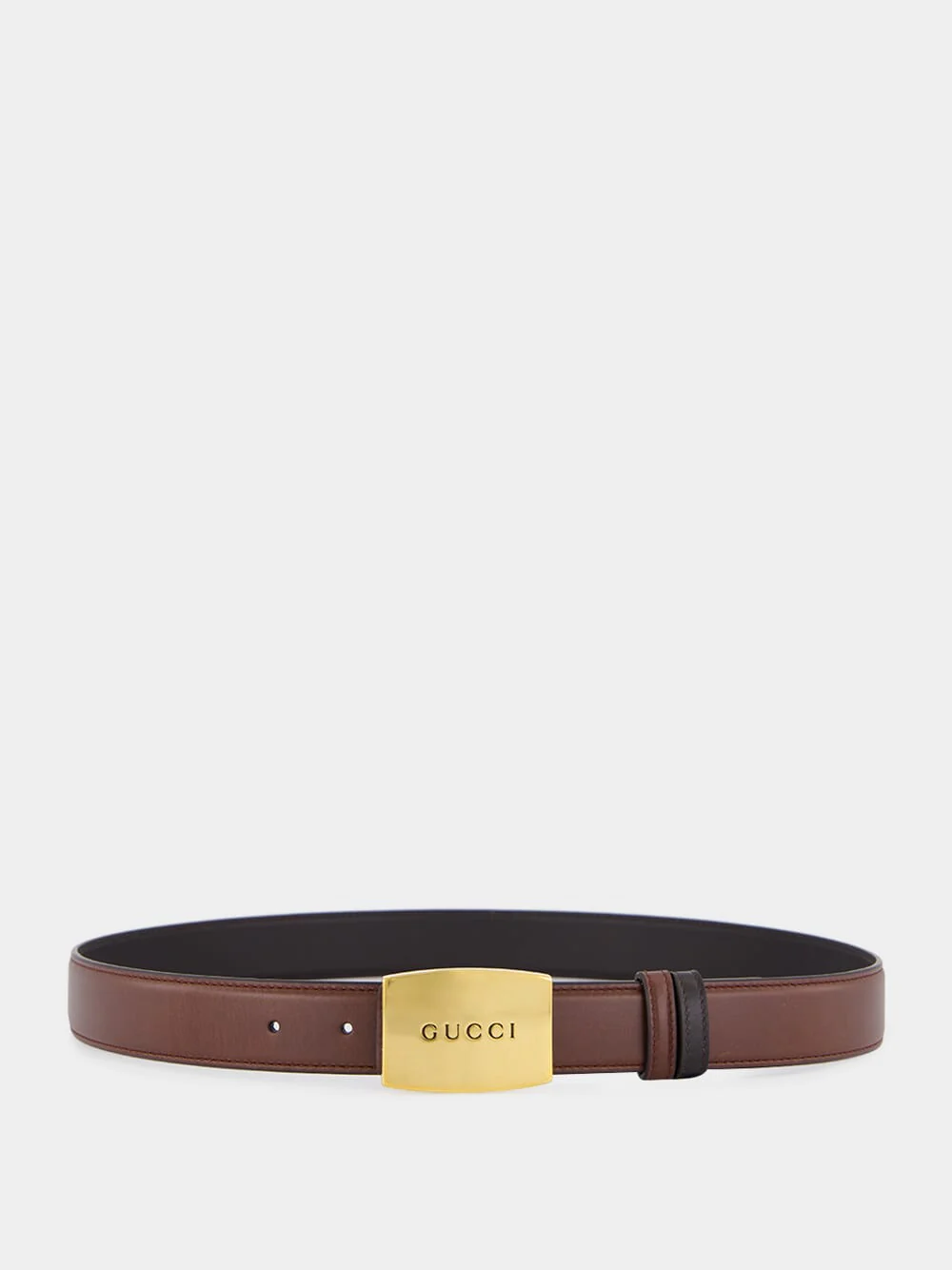 Chestnut Brown Reversible Calfskin Belt