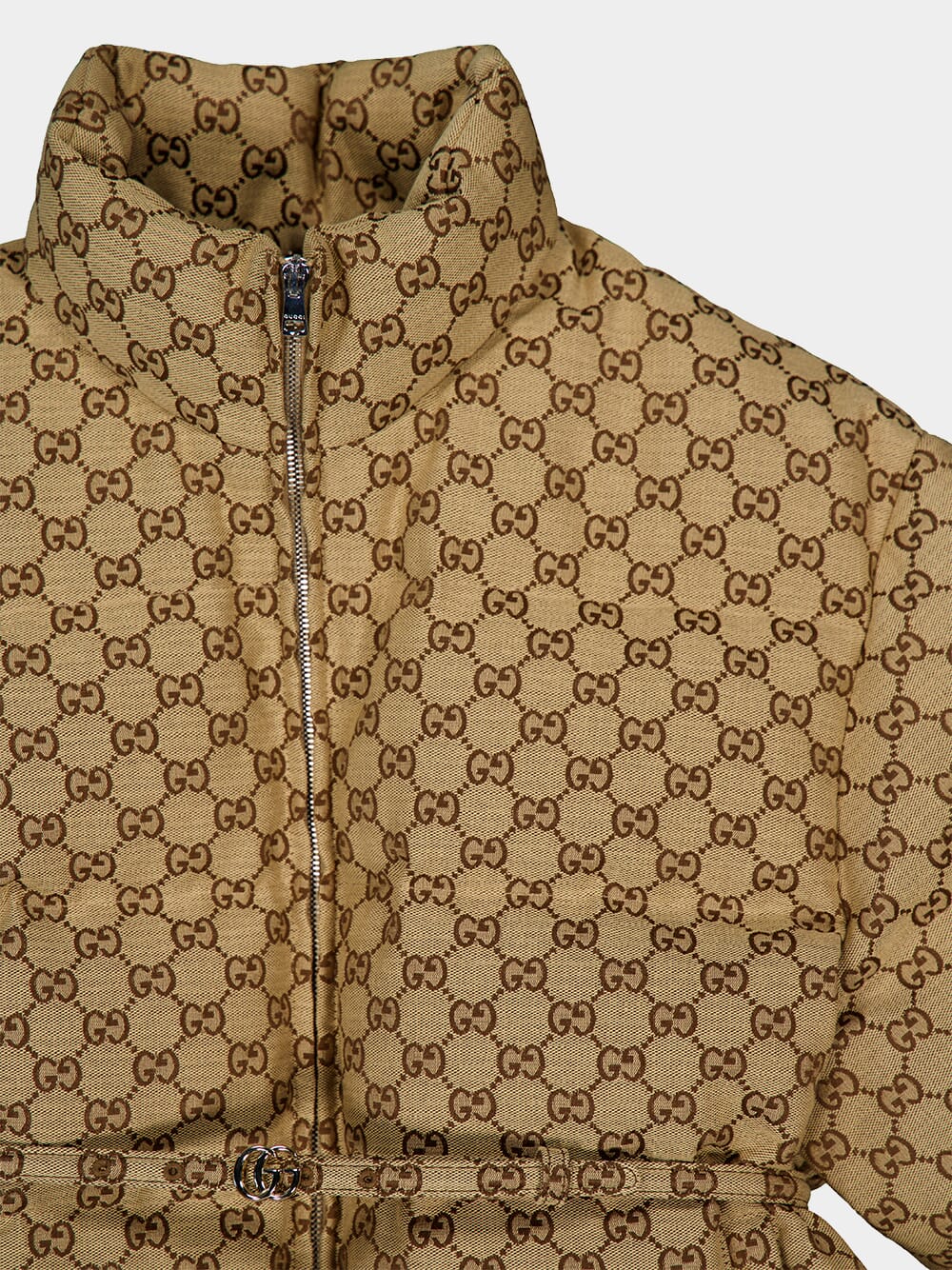Beige GG Canvas Bomber Jacket - Image 3