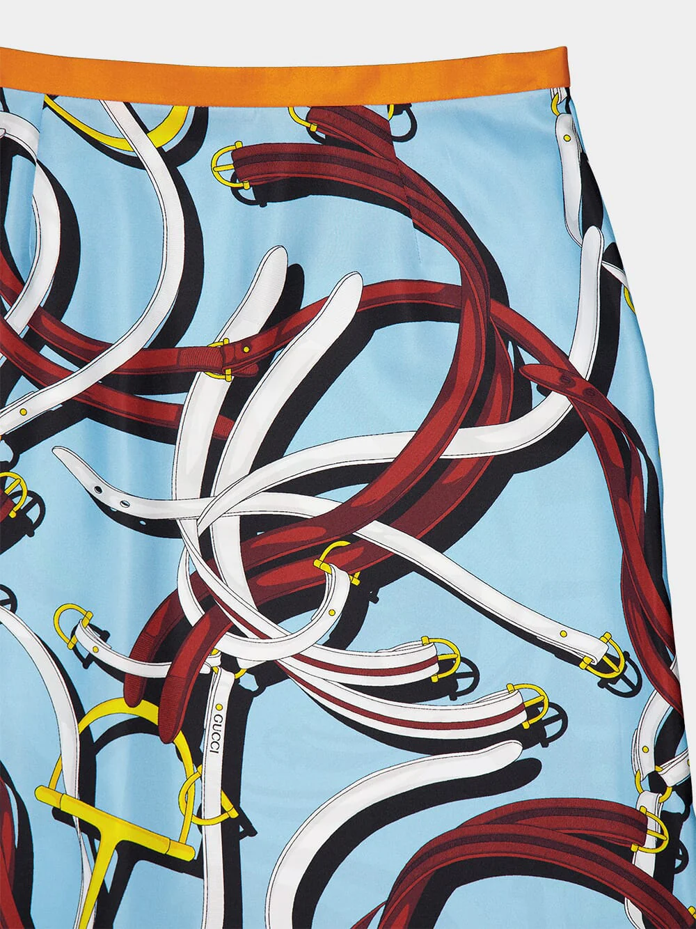 Belt Series Silk Midi Skirt - Image 4