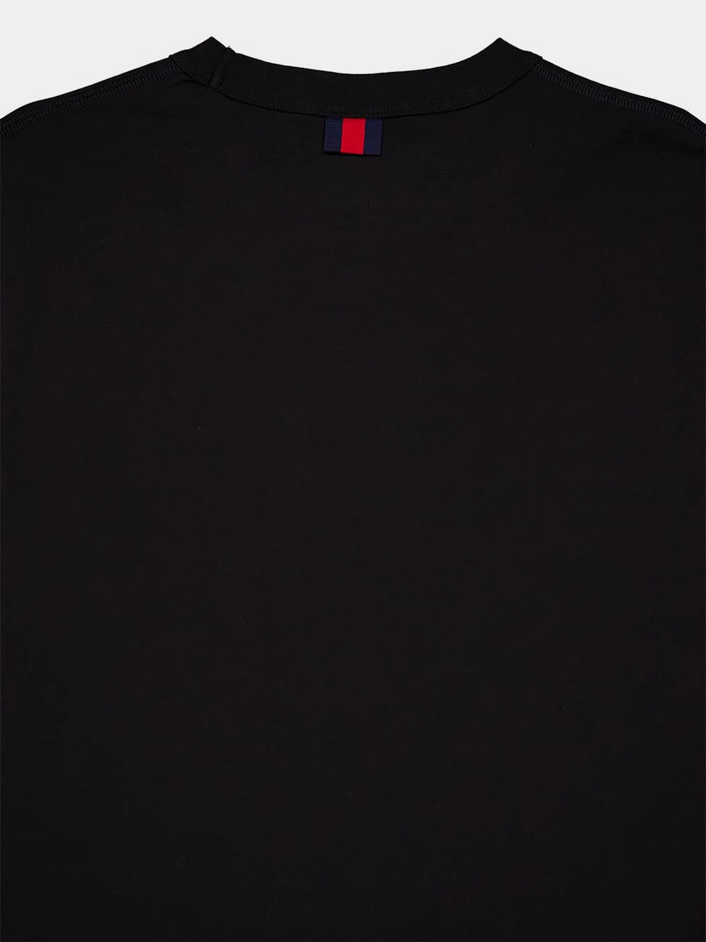 Black Cotton Jersey T-Shirt with Embroidery - Image 4