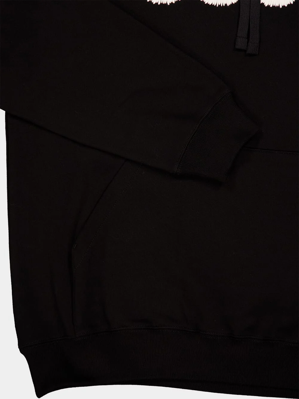 Black Embroidered Hooded Sweatshirt - Image 4