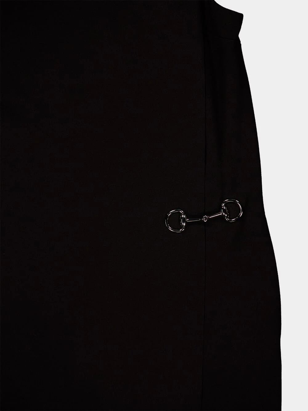 Black Horsebit Viscose Sable Dress - Image 3
