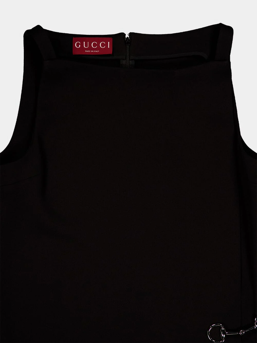 Black Horsebit Viscose Sable Dress - Image 4