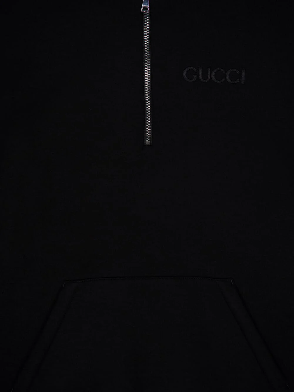 Black Oversize Zip Sweatshirt - Image 3