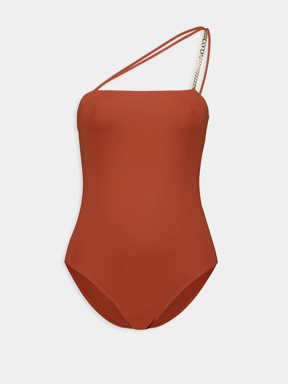 Brown Pepper Sparkling Jersey Swimsuit