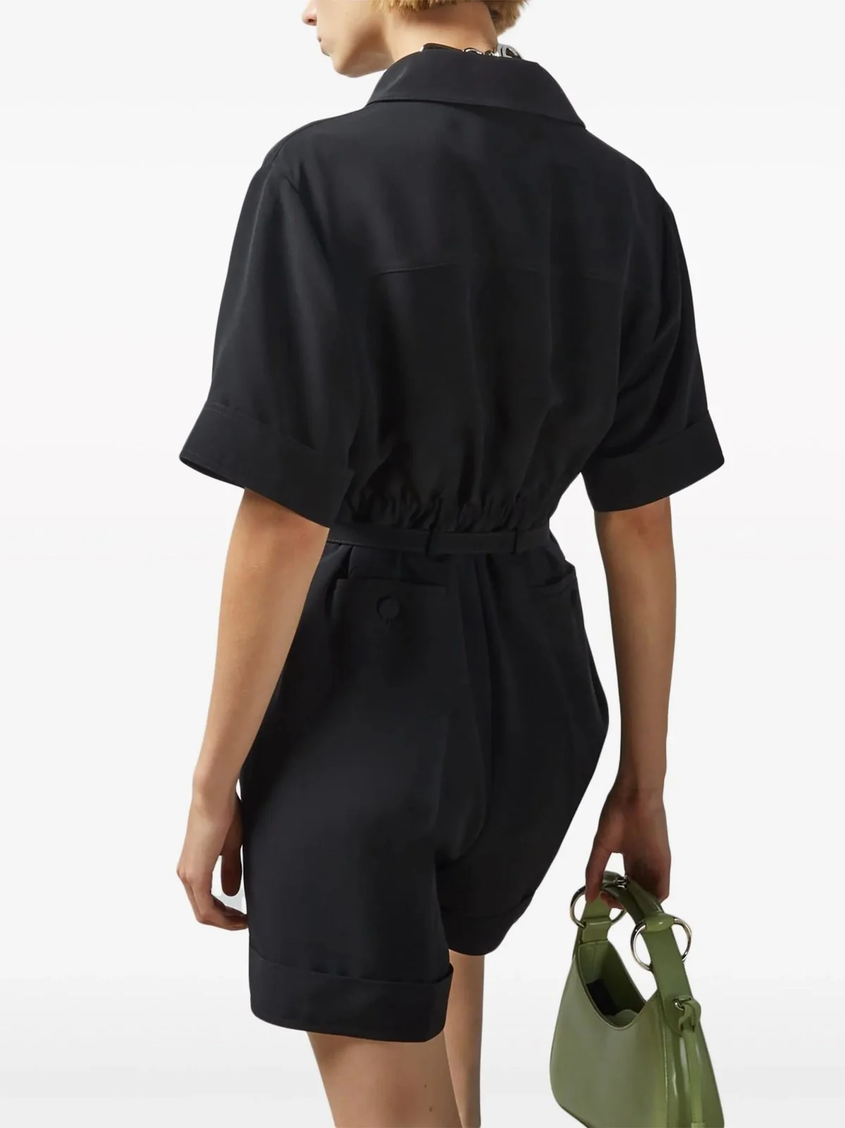 Chic Black Crêpe Jumpsuit - Image 4