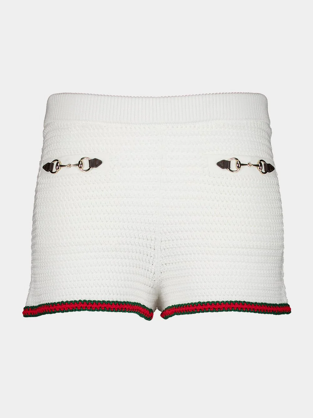Cotton-Effect Shorts with Horsebit