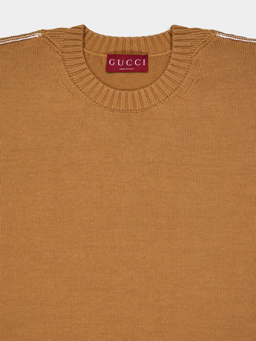 Cotton Sweater with Gucci Intarsia - Image 3