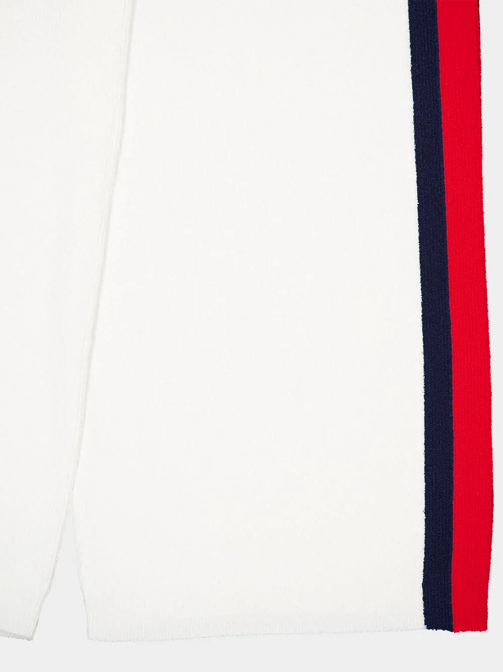 Cotton Wide-Leg Pants with Contrast Stripes - Image 4