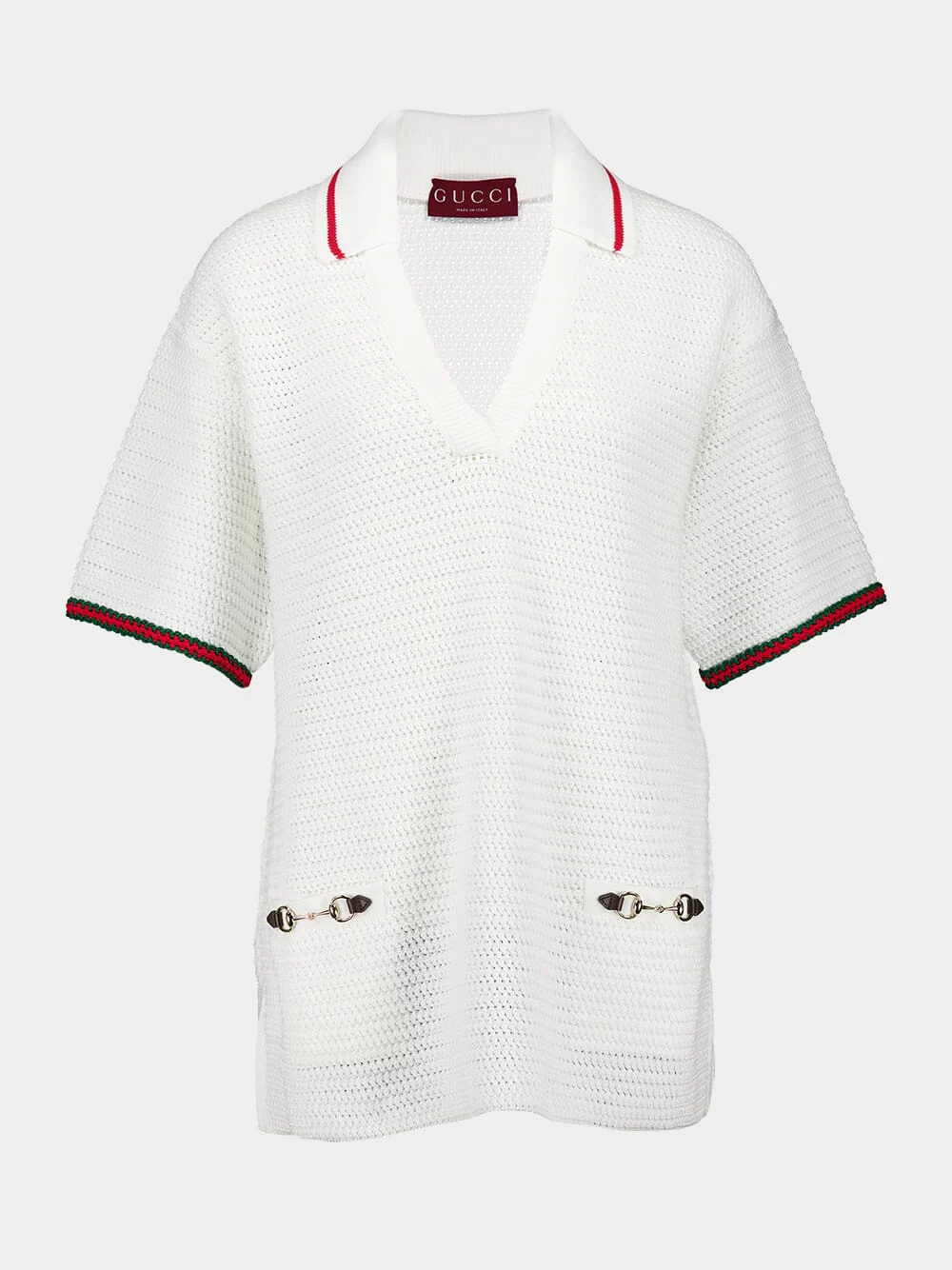 Crochet-Effect Cotton Dress