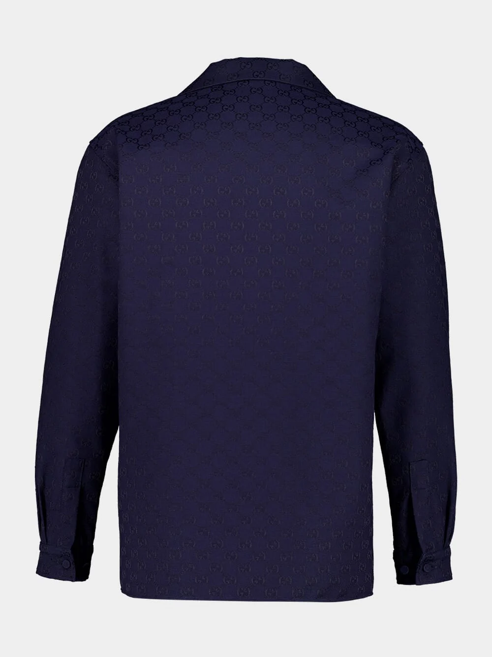 Dark Blue GG Canvas Shirt - Image 2