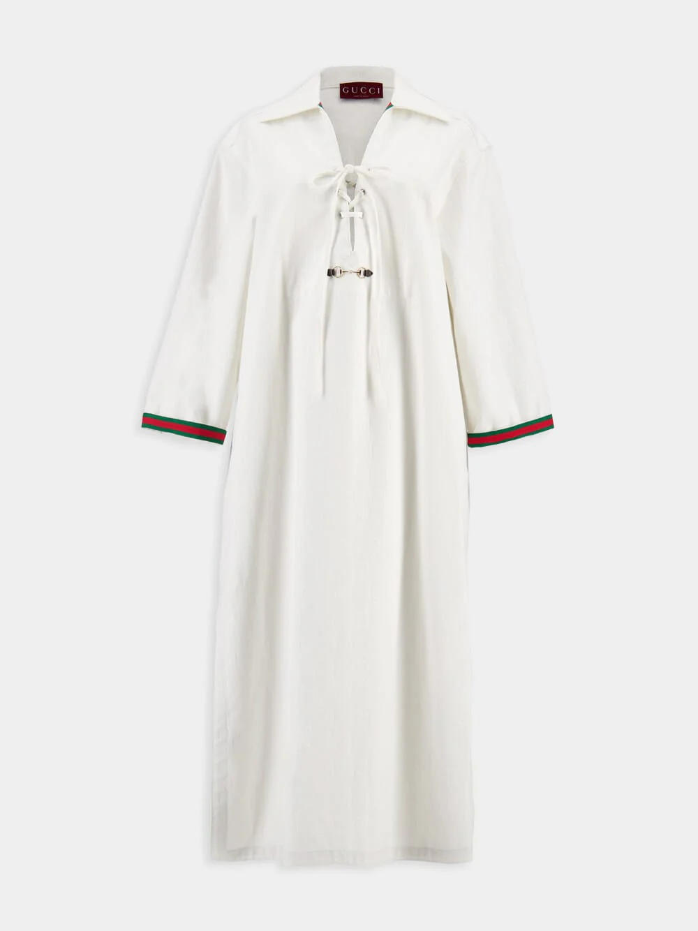 GG Cotton Dress with Horsebit