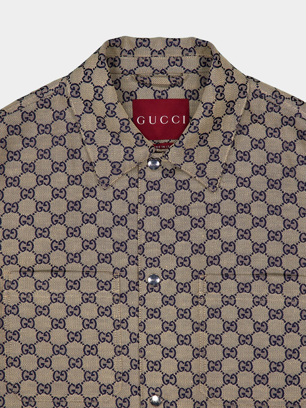 GG Linen Blend Canvas Jacket - Image 3