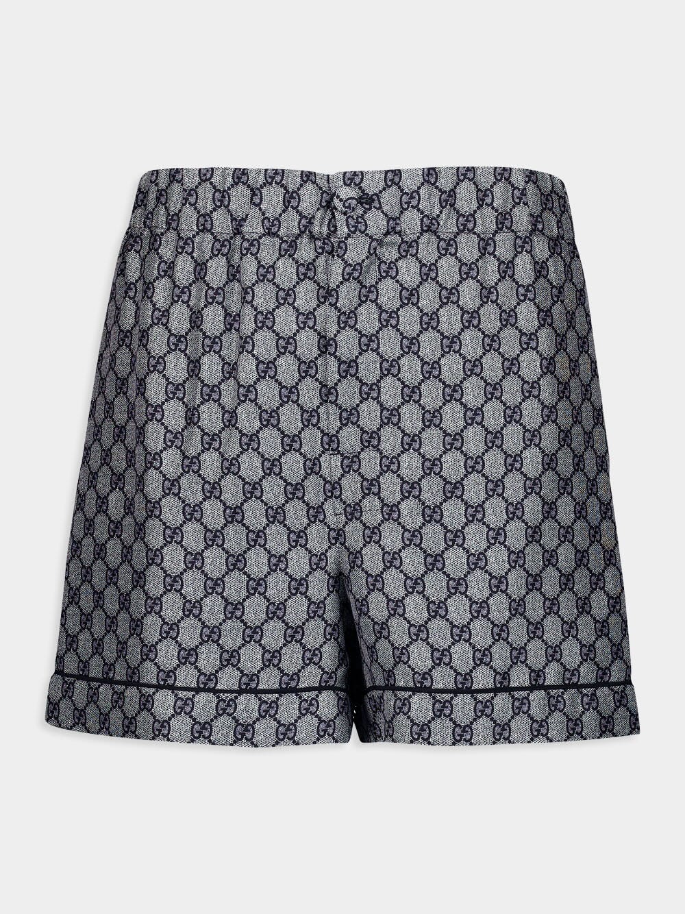GG Silk Twill Shorts