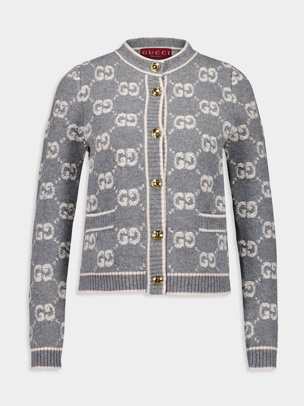 GG Wool Bouclé Jacquard Cardigan