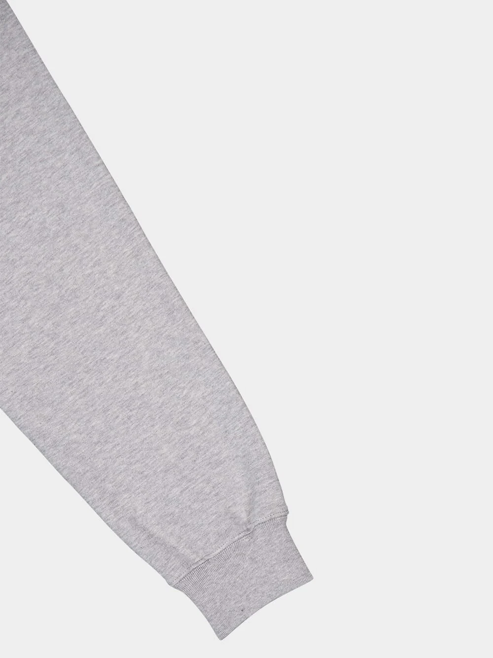 Grey Cotton Jersey Hooded Sweatshirt - Image 4