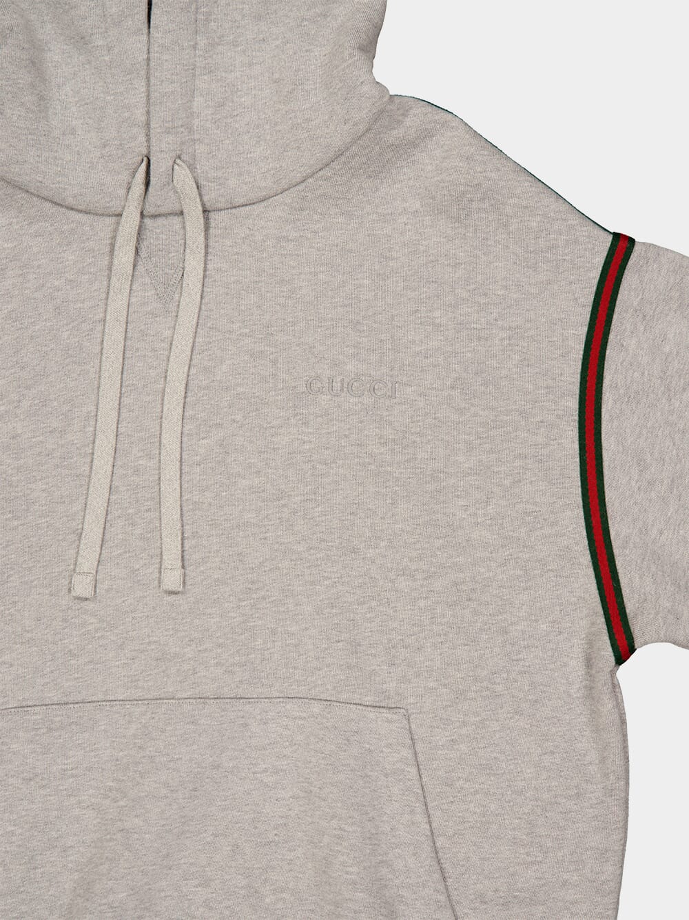 Grey Cotton Jersey Hooded Sweatshirt - Image 3