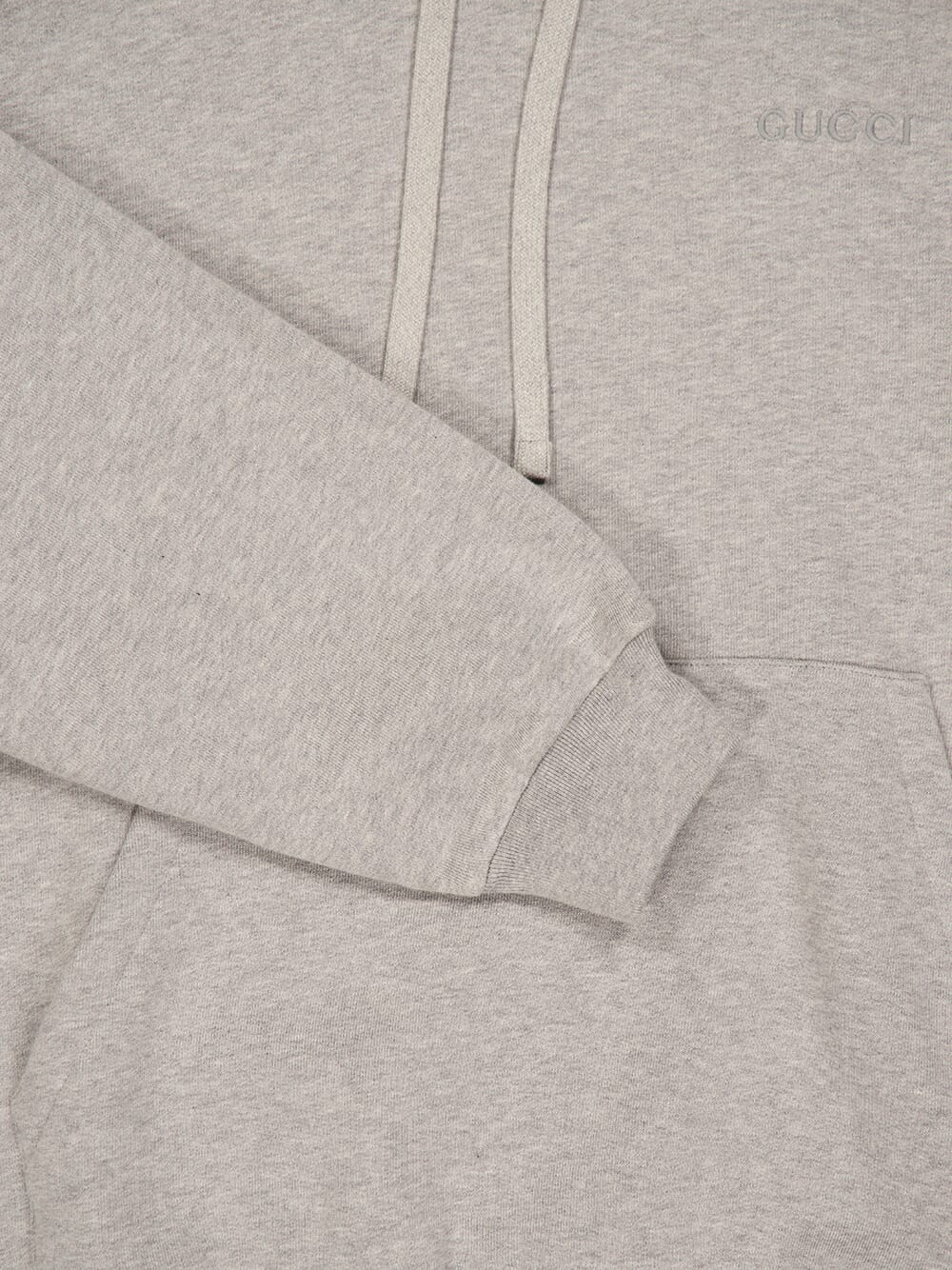 Grey Cotton Jersey Hooded Sweatshirt - Image 4