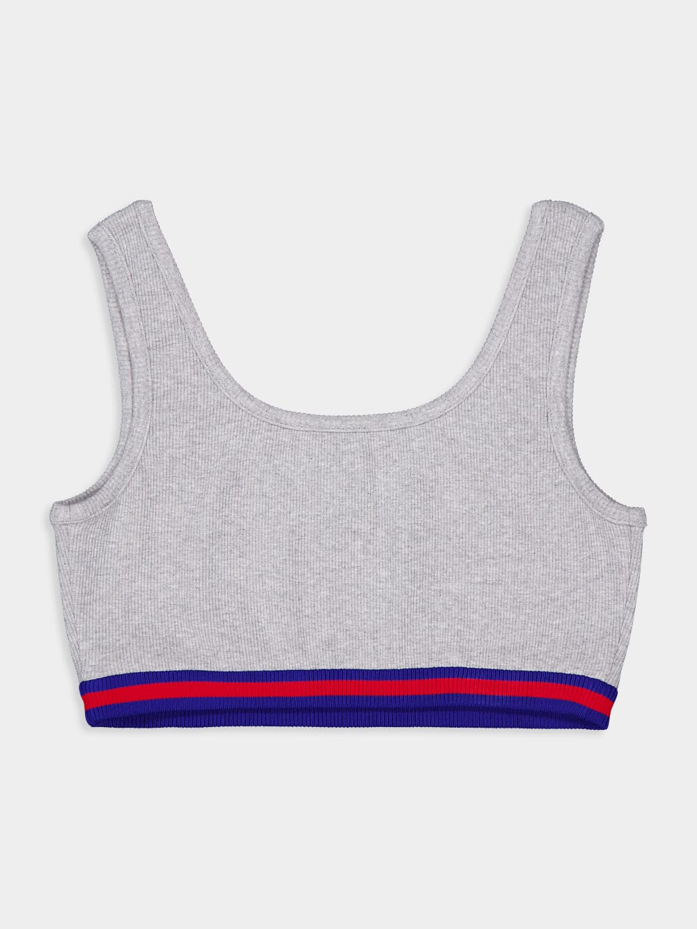 Grey Cotton Tank Top with Gucci Logo - Image 4