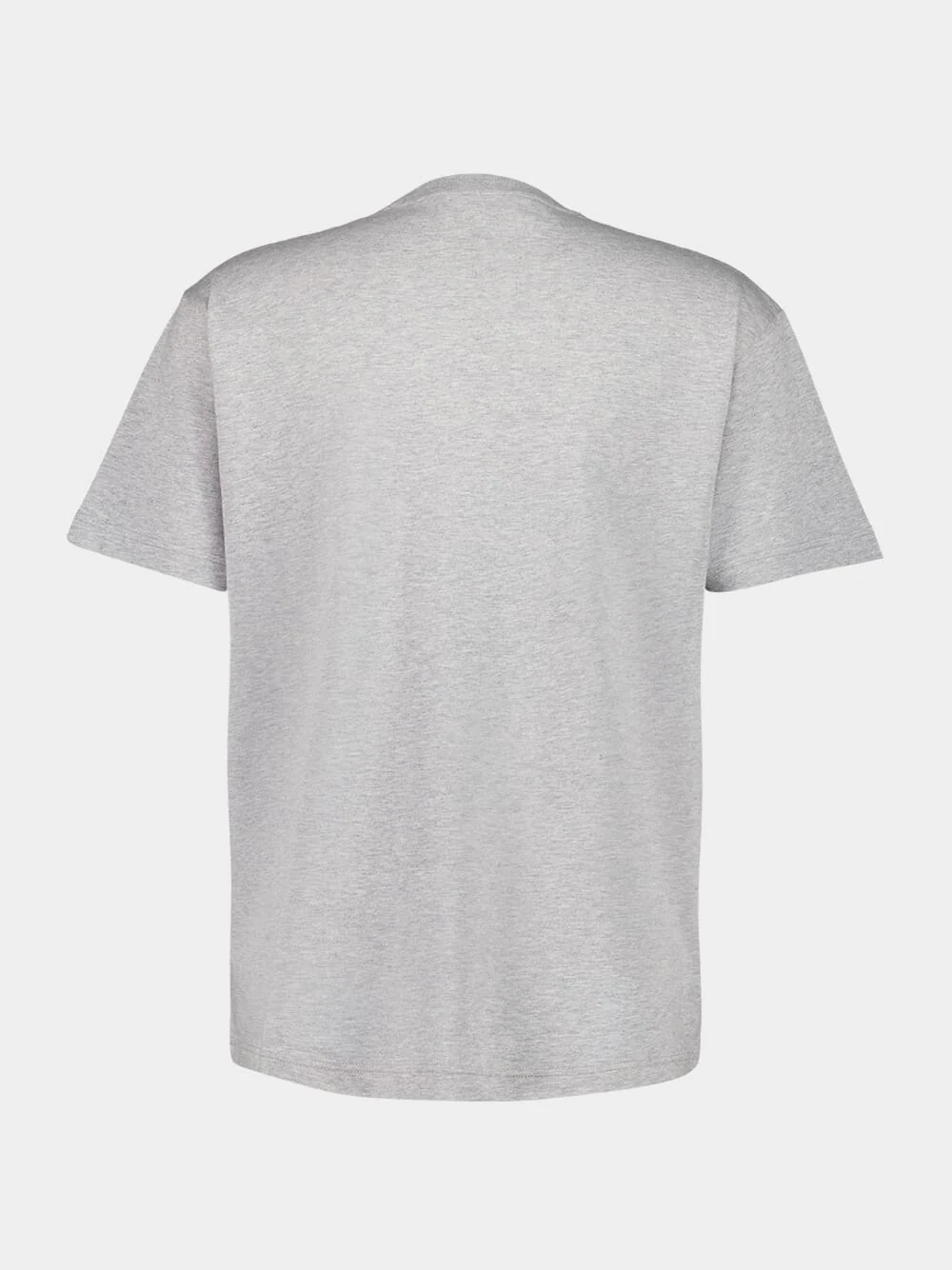 Grey Printed Cotton T-Shirt - Image 2