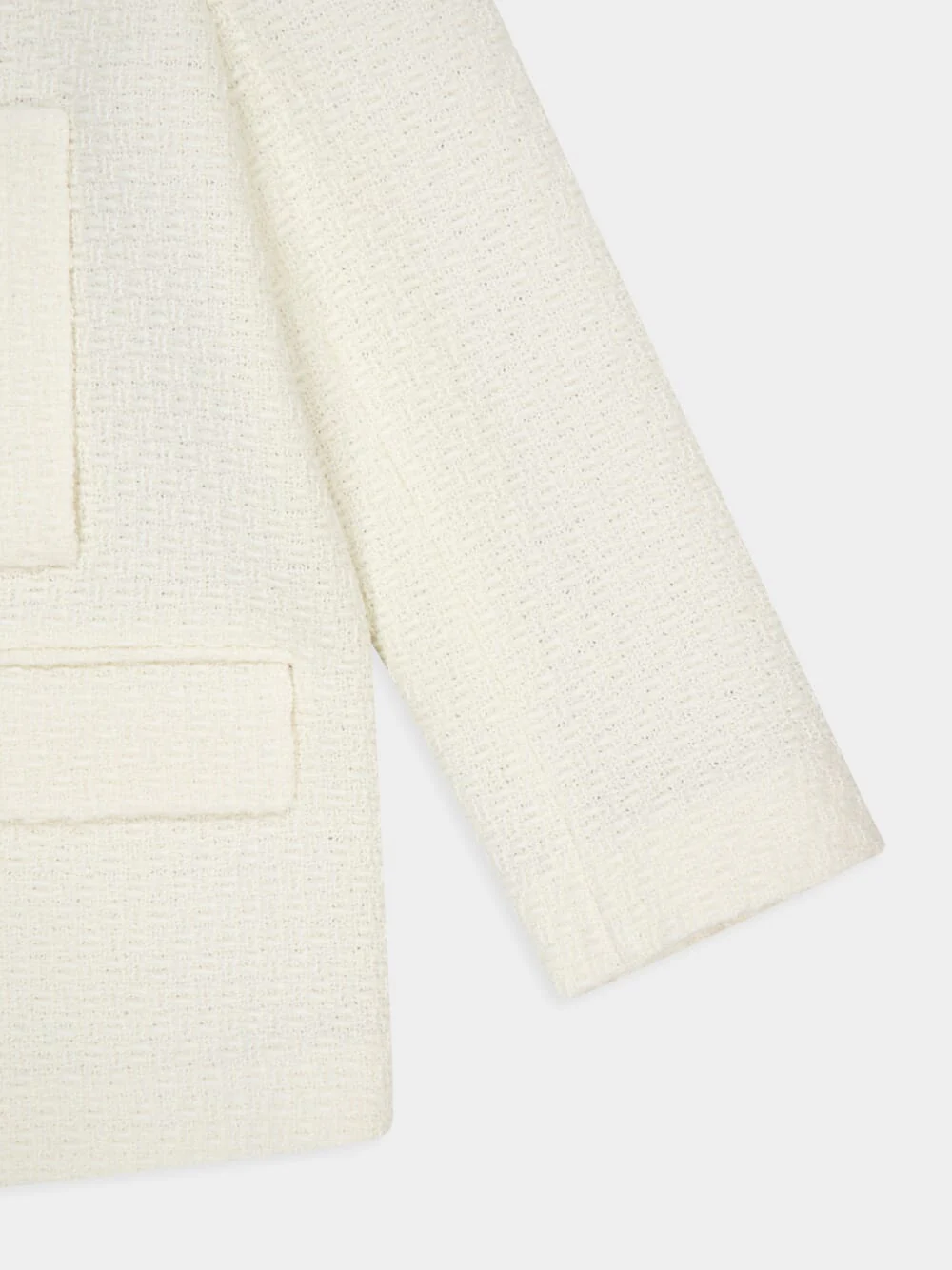 Ivory Tweed Damier Coat - Image 4