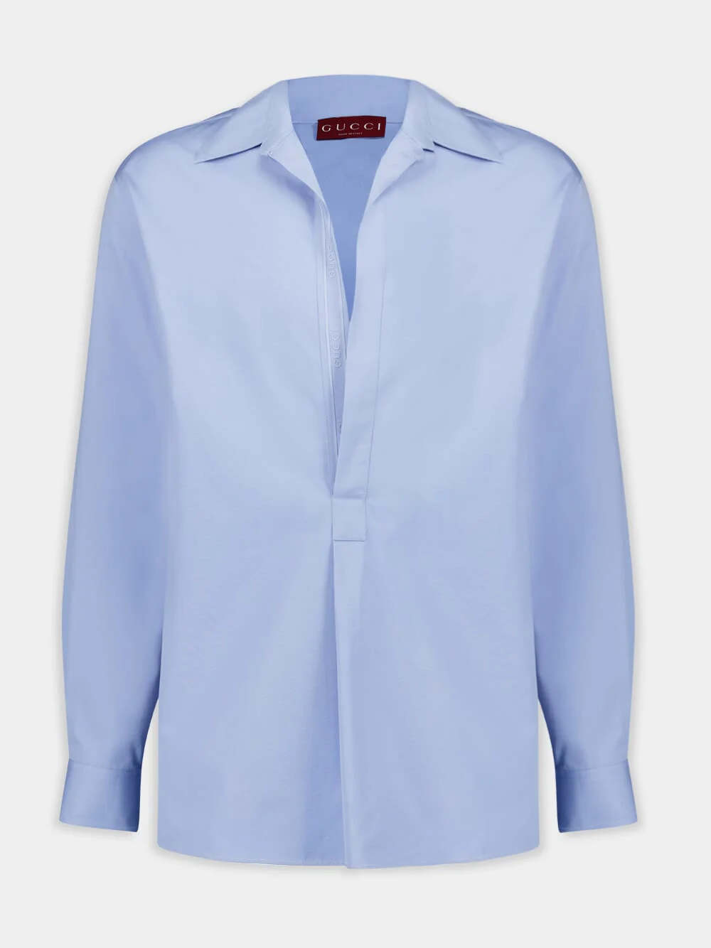 Light Blue Cotton Poplin Shirt