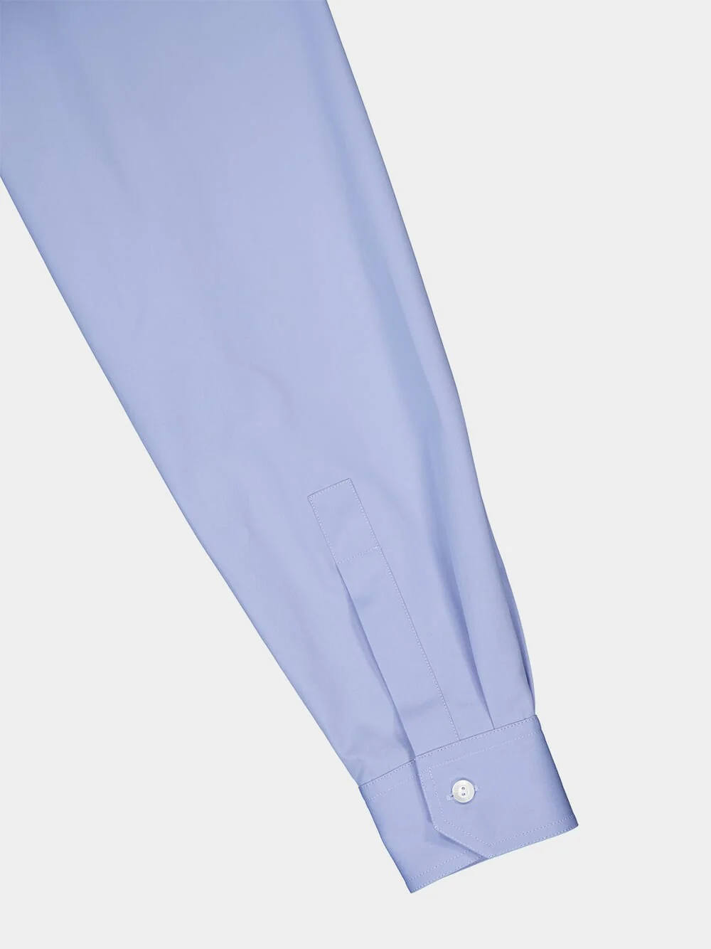 Light Blue Cotton Poplin Shirt - Image 3