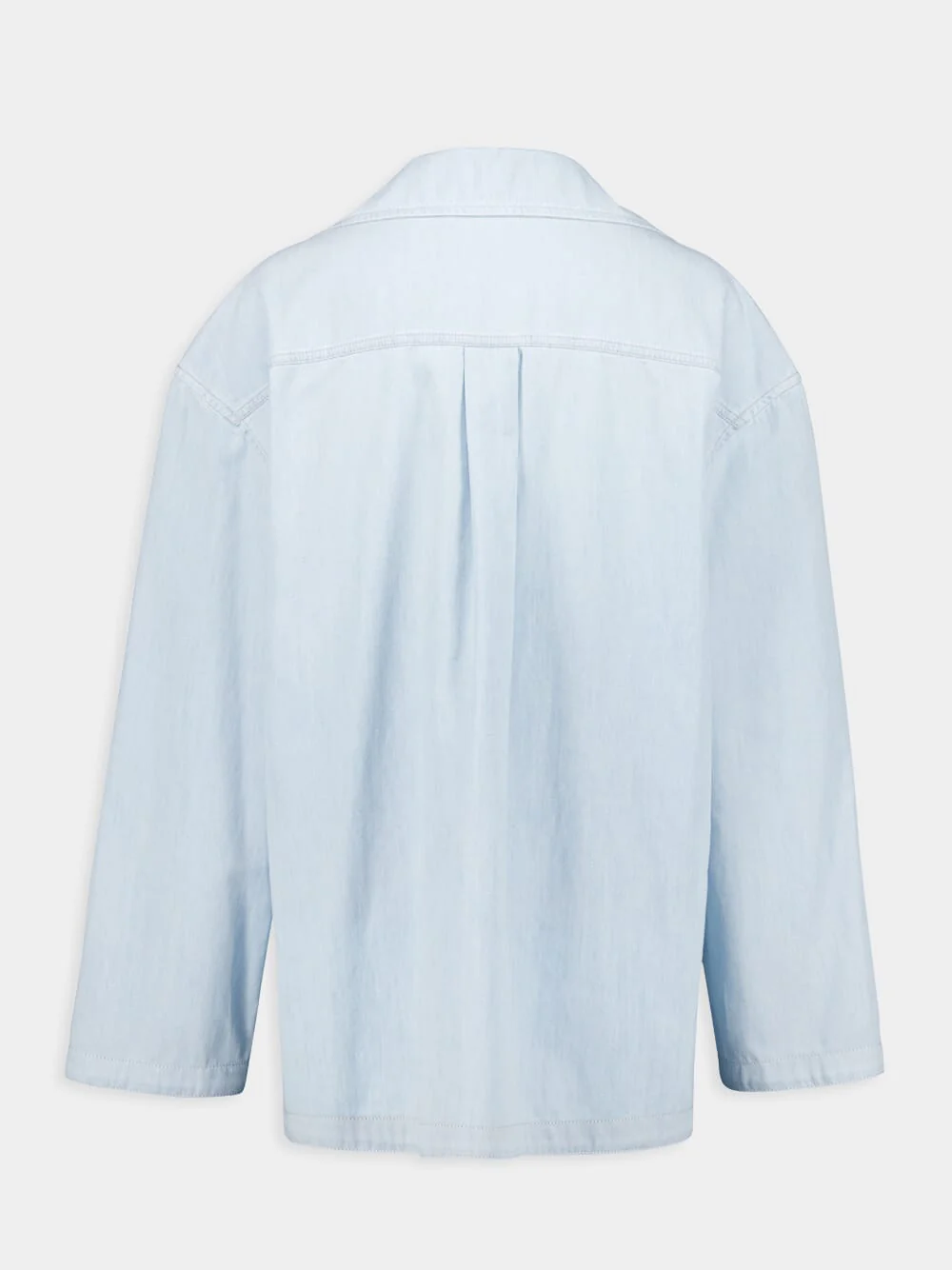 Light Blue V-Neck Shirt - Image 3