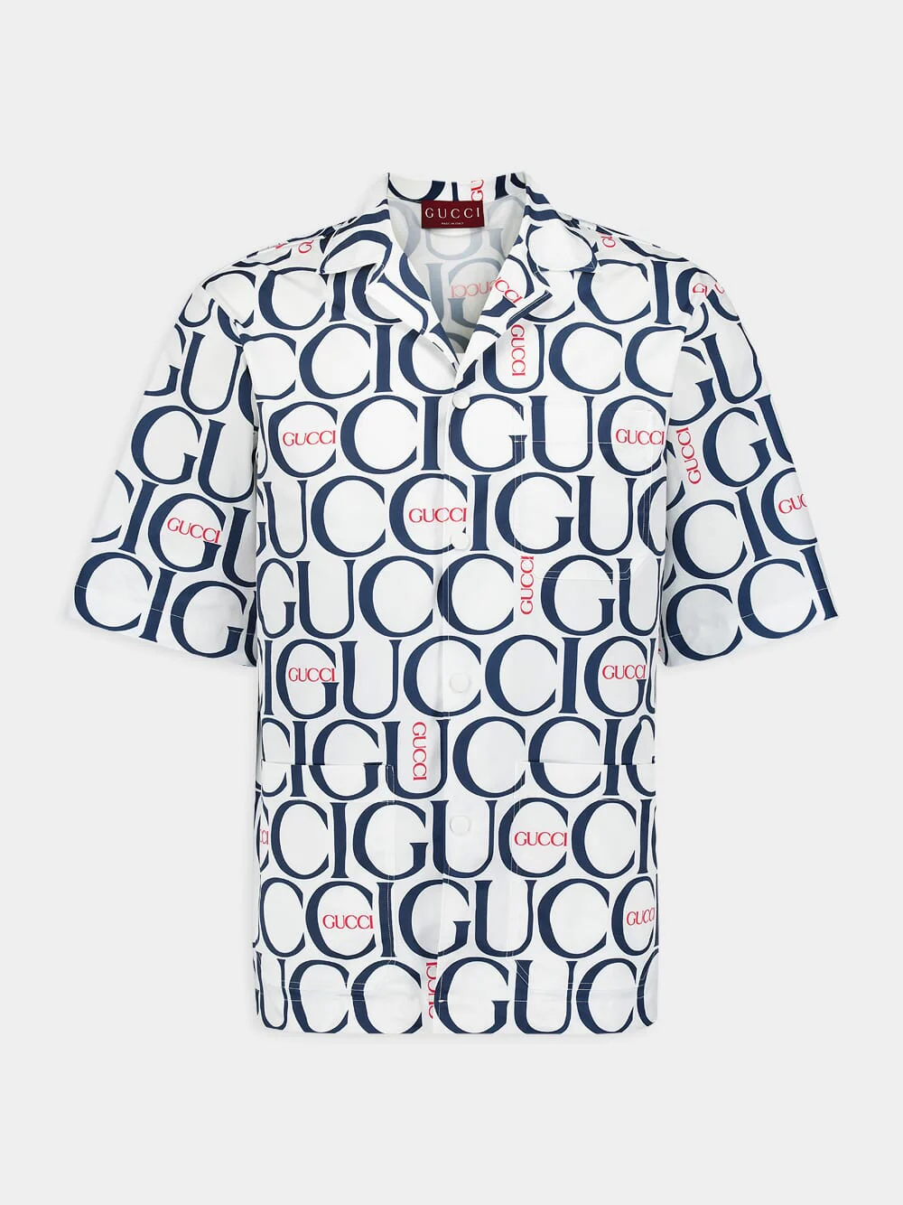 Maxi Gucci Print Fabric Shirt