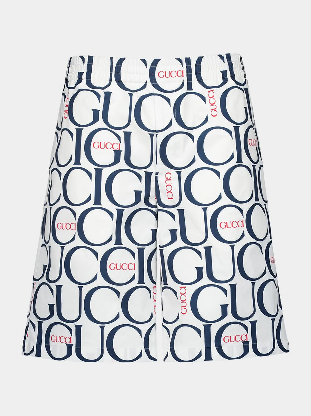 Maxi Gucci Print Fabric Shorts