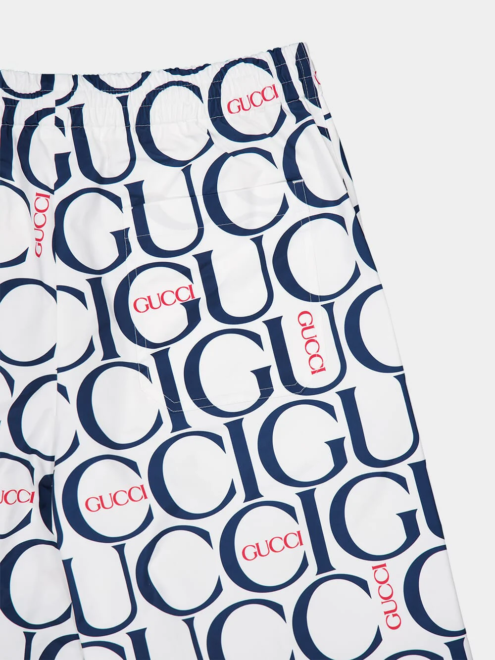 Maxi Gucci Print Fabric Shorts - Image 4