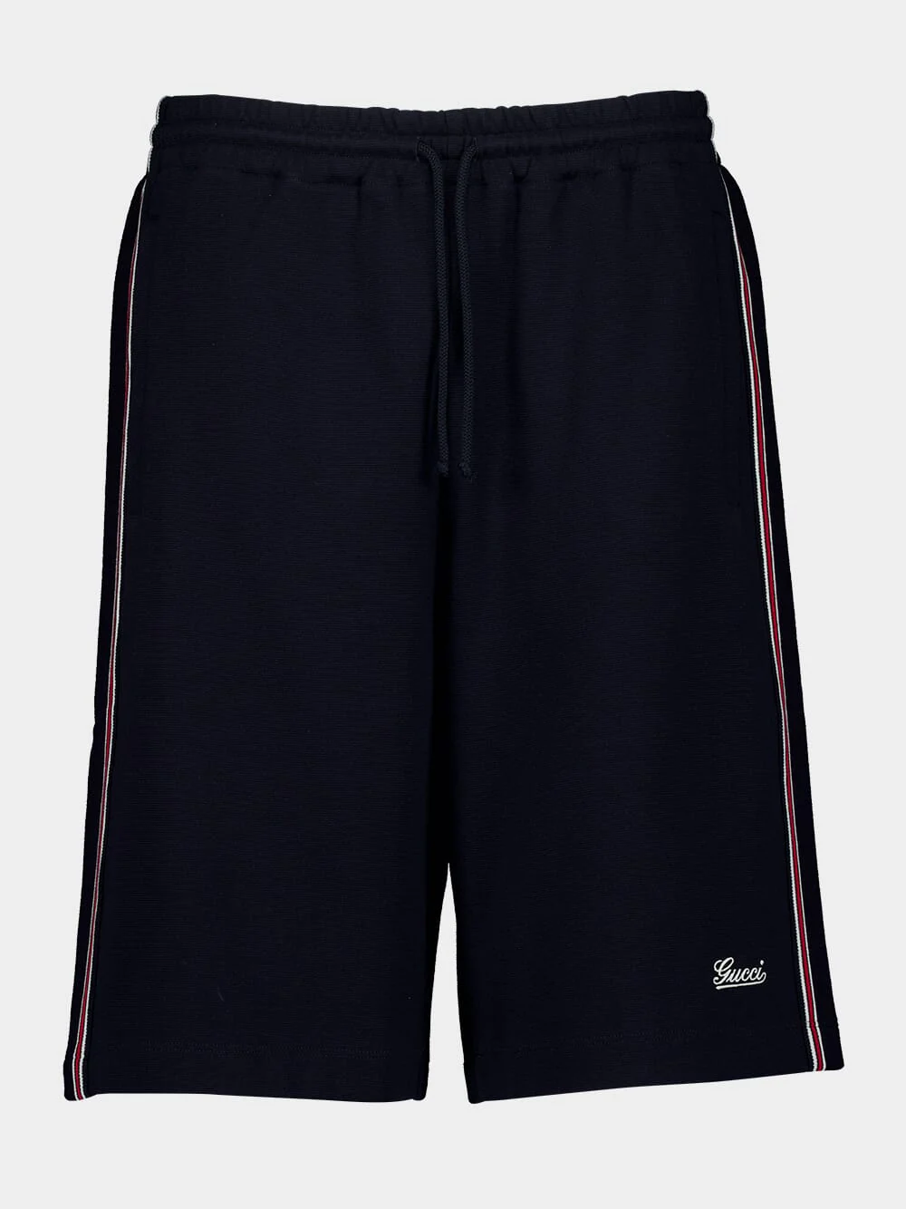 Navy Blue Cotton Jersey Shorts