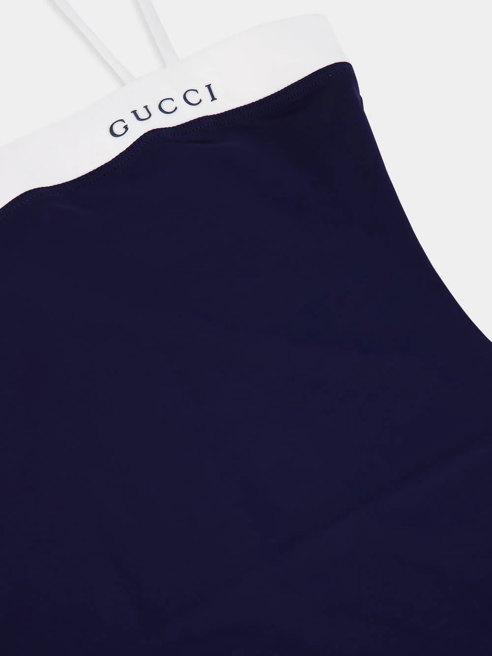 Navy Blue Swimsuit With Straps - Image 3