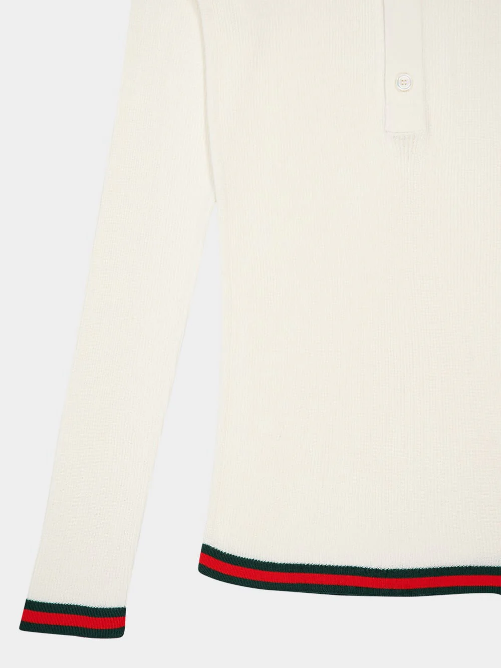 Ribbed Silk Long-Sleeved Top - Image 4