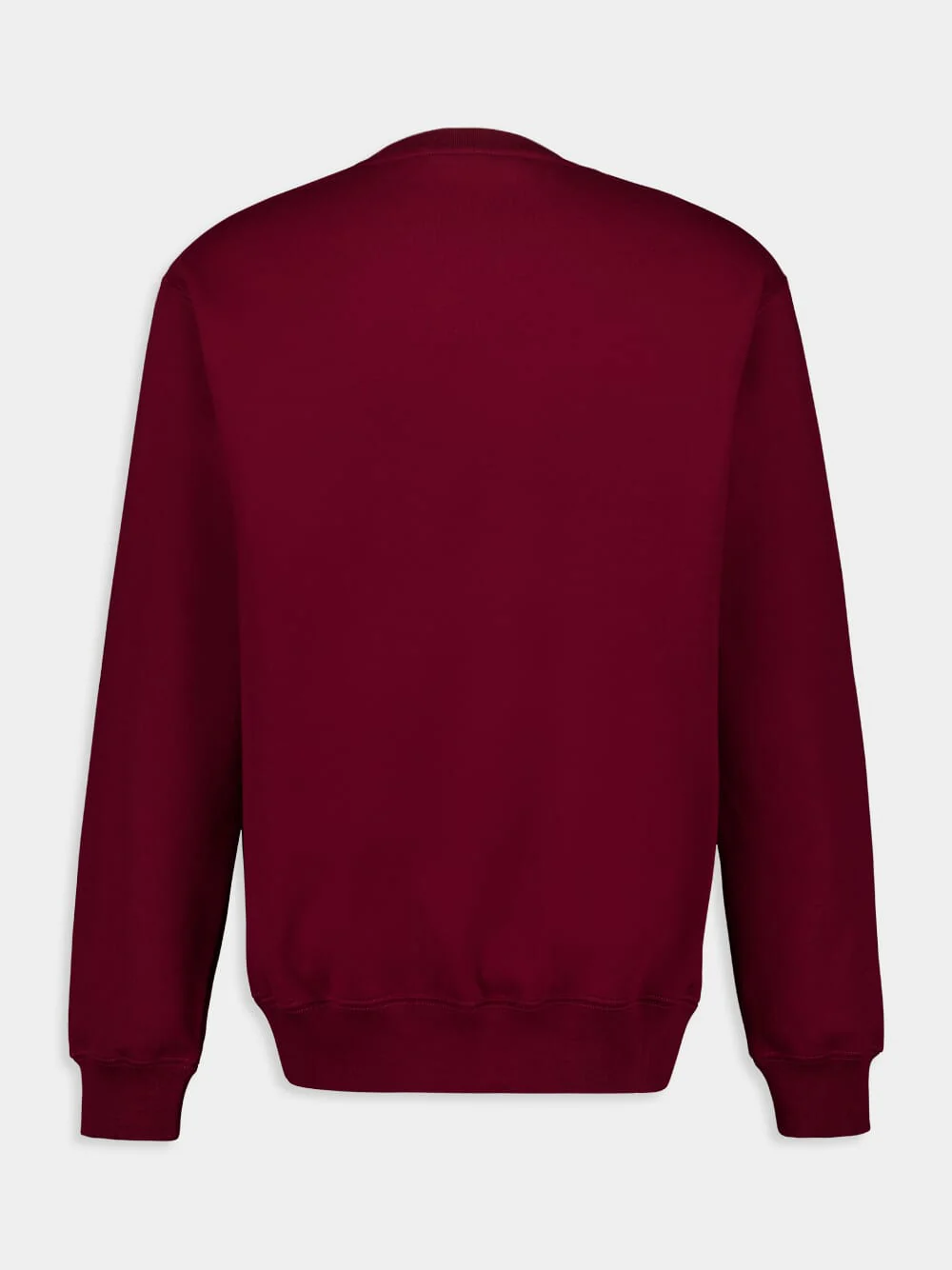 Rosso Ancora Red Embroidered Cotton Sweatshirt - Image 2