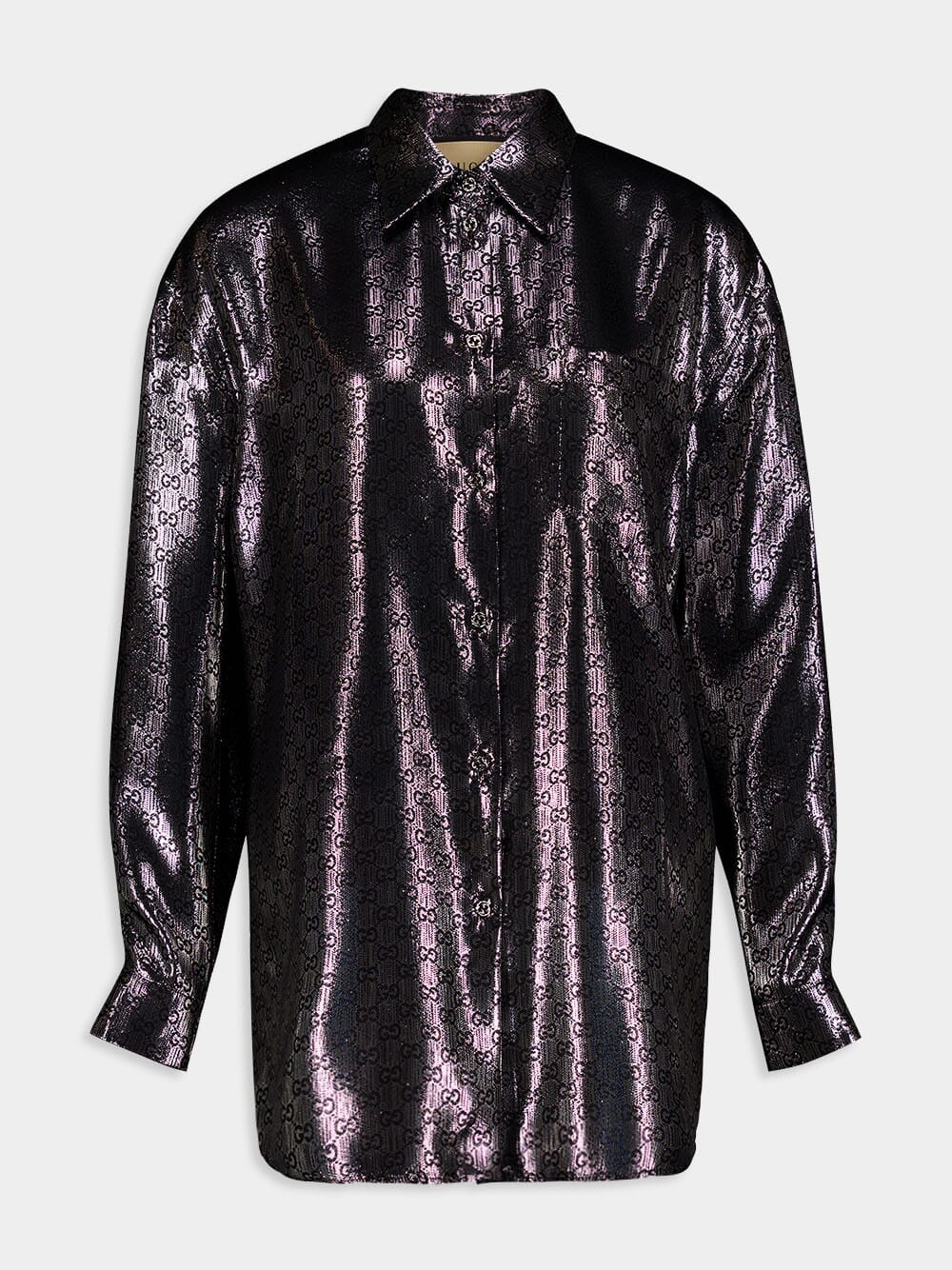 Silver Lamé GG Crêpe Shirt