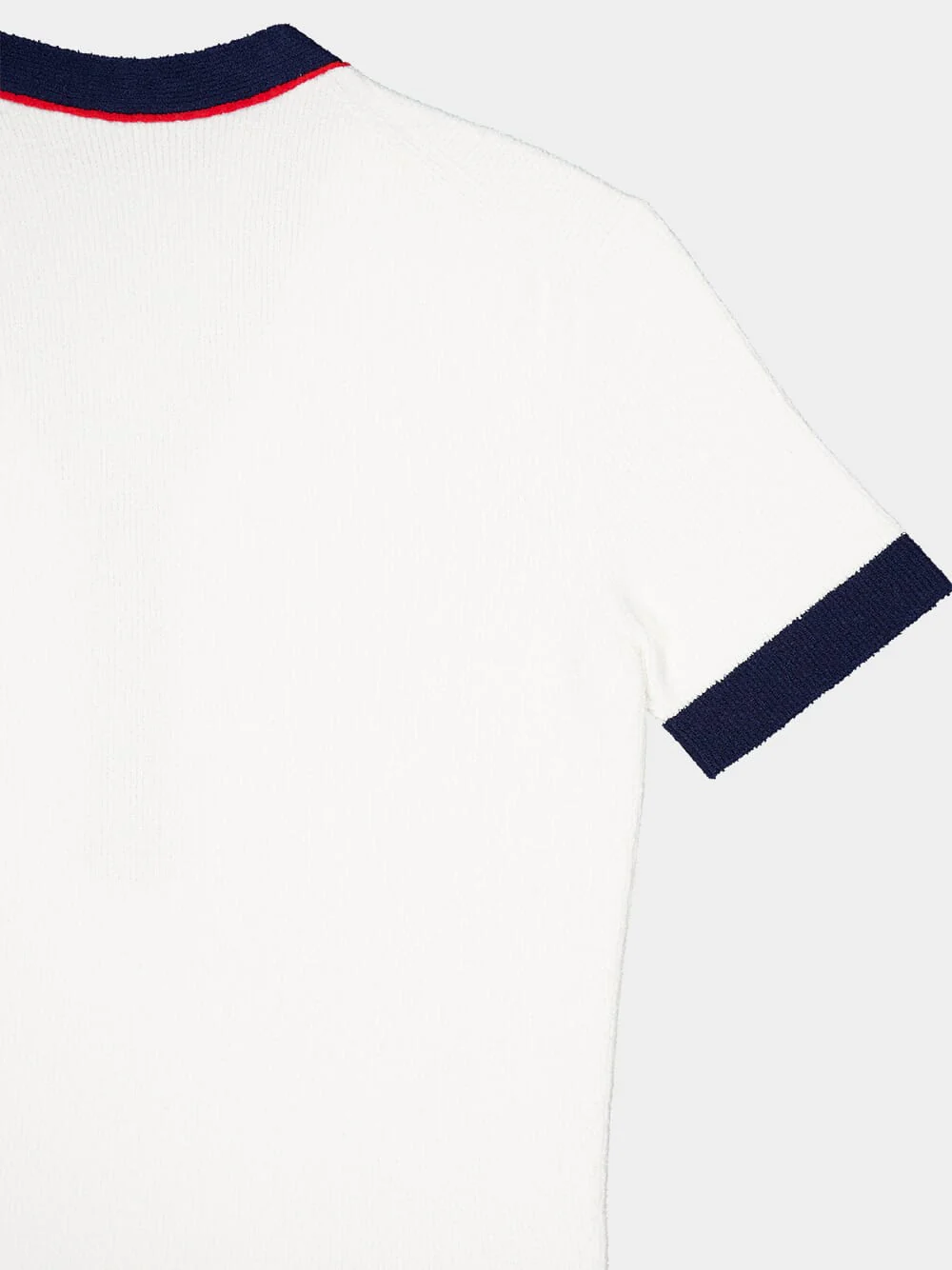 Stretch Rib Cotton V-Neck Top - Image 4